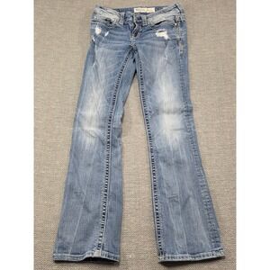 BKE Denim Sabrina Bootcut Jeans Distressed Medium Wash Women Size 25x31.5